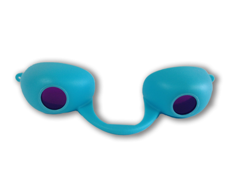 Blue Flex Podz - Traditional Flexible Soft Tanning Goggles