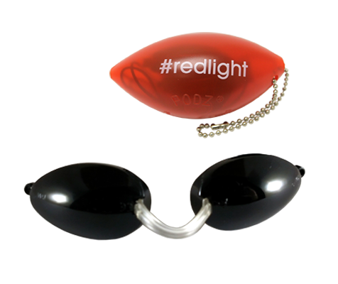 Opaque RedLight Soft Podz - Soft Tanning Goggles