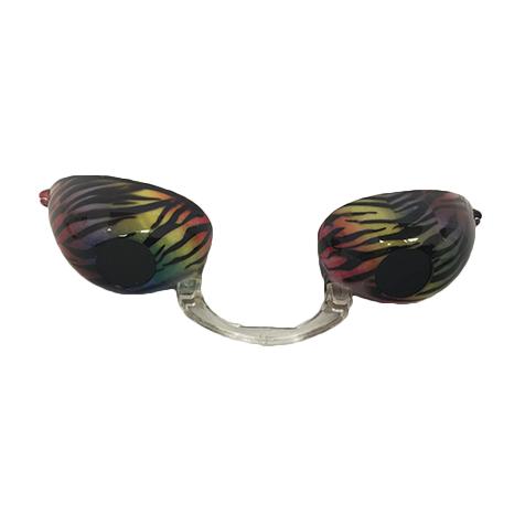 Rainbow Tiger Stripes Fashion Podz - Fashionable Tanning Goggles