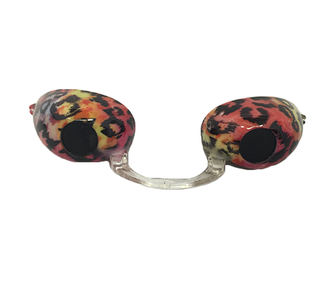 Tie Dye Leopard Fashion Podz - Fashionable Tanning Goggles