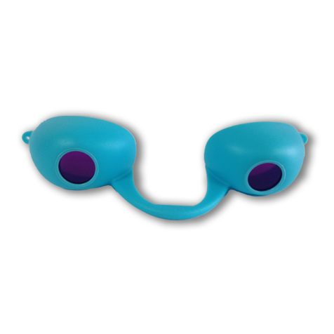 Blue Flex Podz - Traditional Flexible Soft Tanning Goggles