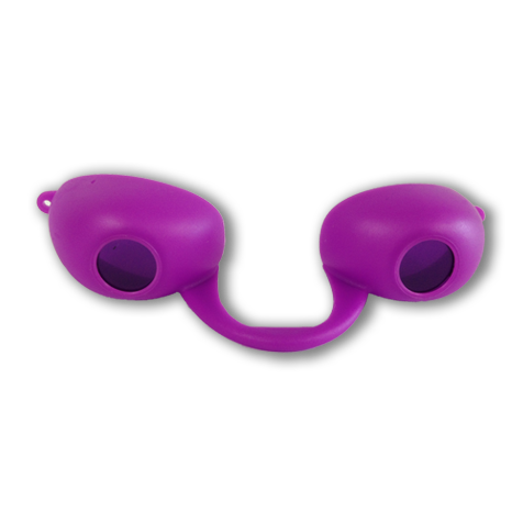 Purple Flex Podz - Traditional Flexible Soft Tanning Goggles