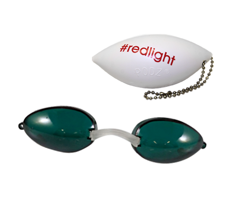Green RedLight Soft Podz - Soft Tanning Goggles
