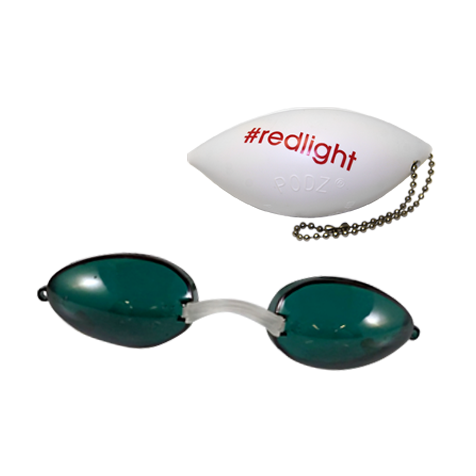 Green RedLight Soft Podz - Soft Tanning Goggles