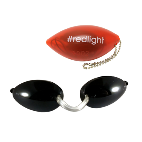 Opaque RedLight Soft Podz - Soft Tanning Goggles